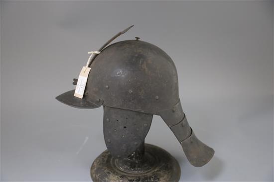 A good heavy 17th century cavalry troopers helmet,